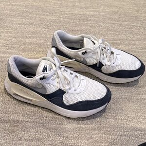 Nike Men's White and Navy Airmax